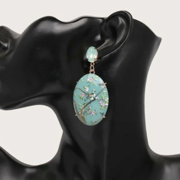 ✨Delicate Unique Floral Birds BoHo earrings 🦢 ✨ - Picture 4 of 6